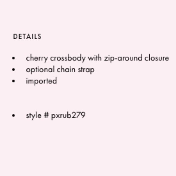 kate spade picnic micro red cherry crossbody purse bag wristlet nwot - Picture 9 of 9